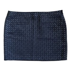 Metallic Textured Mini Skirt Silver + Black by GAP - Size 8